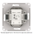 AtlasDesign выключатель двухклавишный, сх.5, 10АХ, механизм, бежевый ATN000251