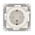AtlasDesign розетка с заземлением со шторками с выталкивателем, 16А, механизм, белый ATN000147